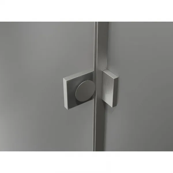 MEXEN/S - Lunar sprchovací kút dvere krídlové pravá 70 x 70, transparent, nikel kartáčovaný 834-070-070-97-00-P