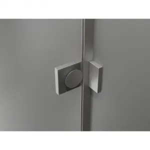 MEXEN/S - Lunar sprchovací kút dvere krídlové pravá 70 x 70, transparent, nikel kartáčovaný 834-070-070-97-00-P