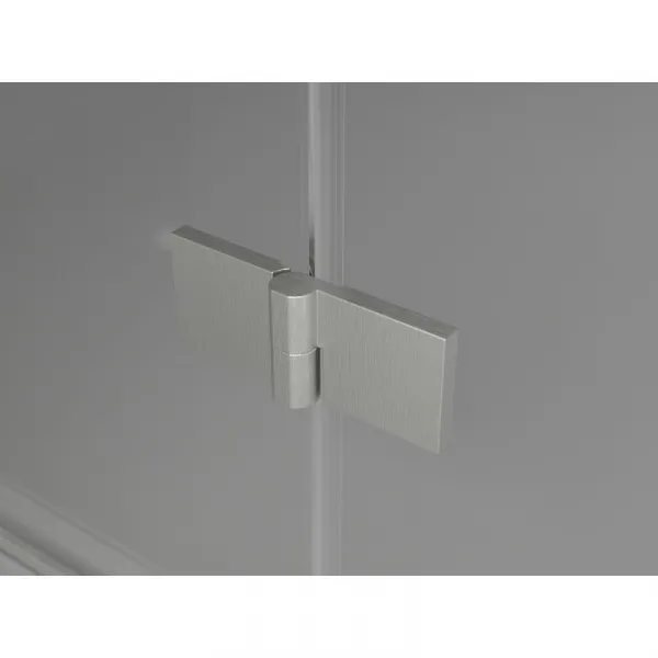 MEXEN/S - Lunar L sprchový kút dvere krídlové pravá 70 x 70, transparent, nikel kartáčovaný 834L-070-070-97-00-P