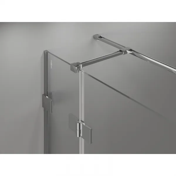MEXEN/S - Lunar T sprchovací kút dvere krídlové pravá 120 x 80, transparent, chróm 834T-120-080-01-00-P