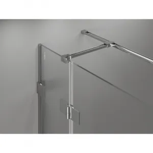 MEXEN/S - Lunar T sprchovací kút dvere krídlové pravá 120 x 80, transparent, chróm 834T-120-080-01-00-P
