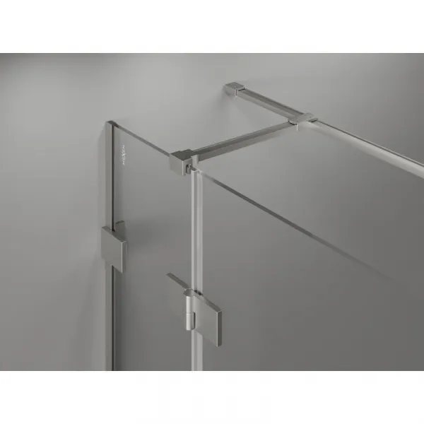 MEXEN/S - Lunar T sprchovací kút dvere krídlové ľavá 120 x 70, transparent, nikel kartáčovaný 834T-120-070-97-00-L