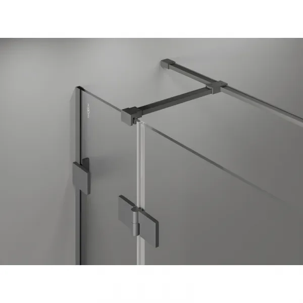 MEXEN/S - Lunar T sprchovací kút dvere krídlové pravá 140 x 70, transparent, grafit metal 834T-140-070-95-00-P