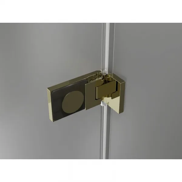 MEXEN/S - Lunar-F sprchovací kút skladacie dvere pravá 100 x 80, transparent, zlato 836-100-080-50-00-P