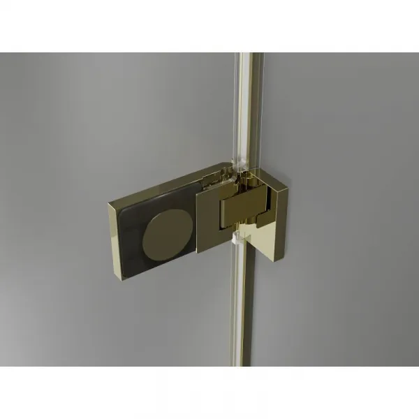 MEXEN/S - Lunar-F sprchovací kút skladacie dvere pravá 100 x 80, transparent, zlato 836-100-080-50-00-P