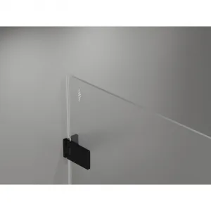 MEXEN/S - Lunar-F sprchovací kút skladacie dvere pravá 100 x 80, transparent, čierna 836-100-080-70-00-P