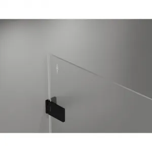 MEXEN/S - Lunar-F sprchovací kút skladacie dvere pravá 95 x 80, transparent, čierna 836-095-080-70-00-P