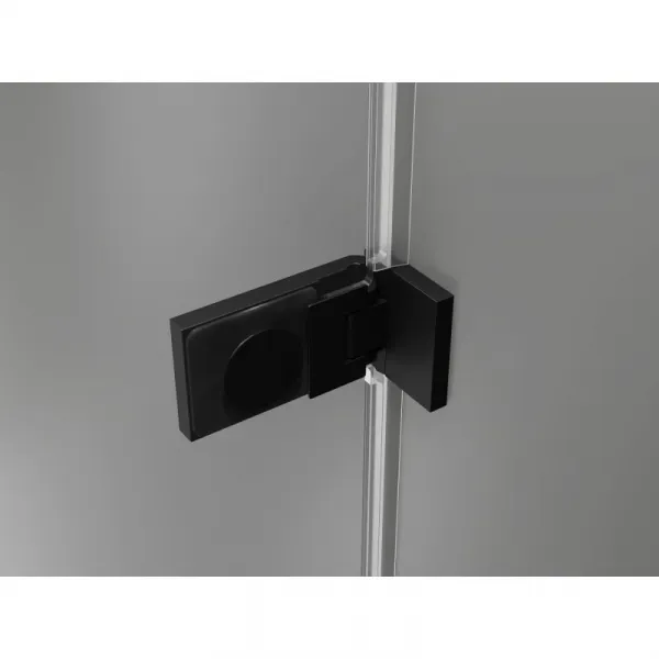 MEXEN/S - Lunar-F sprchovací kút skladacie dvere pravá 95 x 80, transparent, čierna 836-095-080-70-00-P