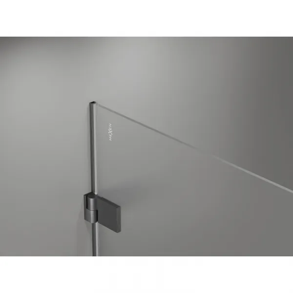 MEXEN/S - Lunar-B L sprchový kút dvere krídlové ľavá 100 x 70, transparent, grafit kartáčovaná 832L-100-070-66-00-L