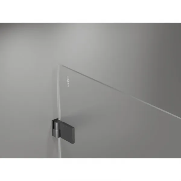 MEXEN/S - Lunar-B L sprchový kút dvere krídlové ľavá 100 x 70, transparent, grafit kartáčovaná 832L-100-070-66-00-L