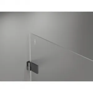 MEXEN/S - Lunar-B L sprchový kút dvere krídlové ľavá 100 x 70, transparent, grafit kartáčovaná 832L-100-070-66-00-L