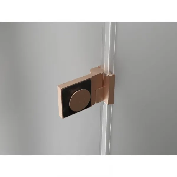 MEXEN/S - Lunar-B L sprchový kút dvere krídlové pravá 100 x 80, transparent, meď kartáčovaná 832L-100-080-65-00-P