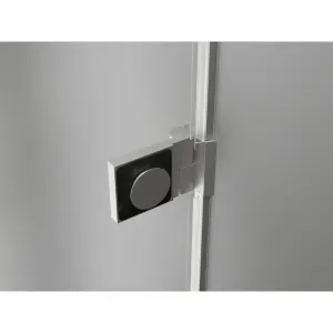 MEXEN/S - Lunar-B sprchovací kút dvere krídlové pravá 80 x 70, transparent, nikel kartáčovaný 832-080-070-97-00-P