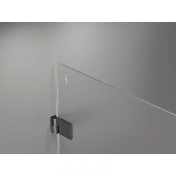 MEXEN/S - Lunar-B L sprchový kút dvere krídlové pravá 85 x 70, transparent, grafit kartáčovaná 832L-085-070-66-00-P