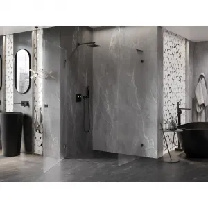 MEXEN/S - Lunar-B L sprchový kút dvere krídlové ľavá 100 x 70, transparent, grafit kartáčovaná 832L-100-070-66-00-L
