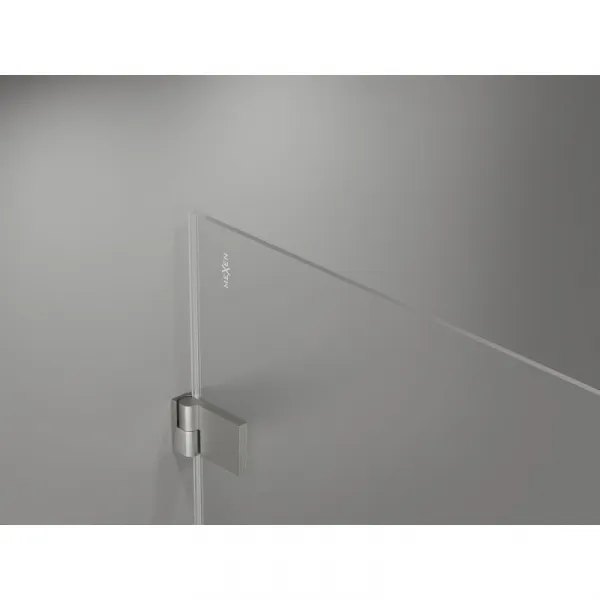 MEXEN/S - Lunar-B L sprchový kút dvere krídlové ľavá 85 x 70, transparent, nikel kartáčovaný 832L-085-070-97-00-L