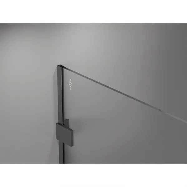 MEXEN/S - Lunar Sprchová zástena WALK-IN pravá 70 x 200, transparent 8 mm, grafit metal 830-070-000-95-00-P