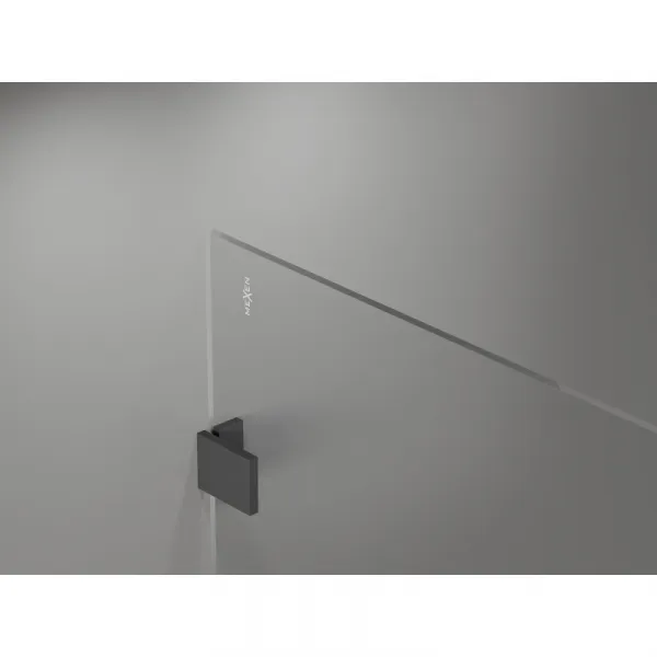 MEXEN/S - Lunar Sprchová zástena WALK-IN pravá 110 x 200, transparent 8 mm, grafit metal 830-110-000-95-00-P