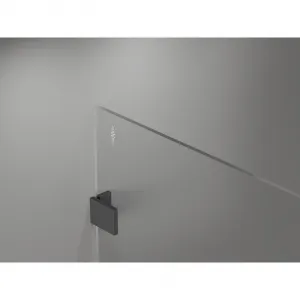 MEXEN/S - Lunar Sprchová zástena WALK-IN pravá 110 x 200, transparent 8 mm, grafit metal 830-110-000-95-00-P