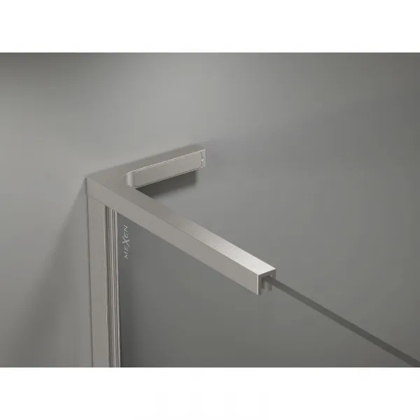 MEXEN/S - Kyoto-X L Sprchová zástena WALK-IN 60 x 200, transparent 10 mm, nikel kartáčovaný 800-060-107-97-00-X