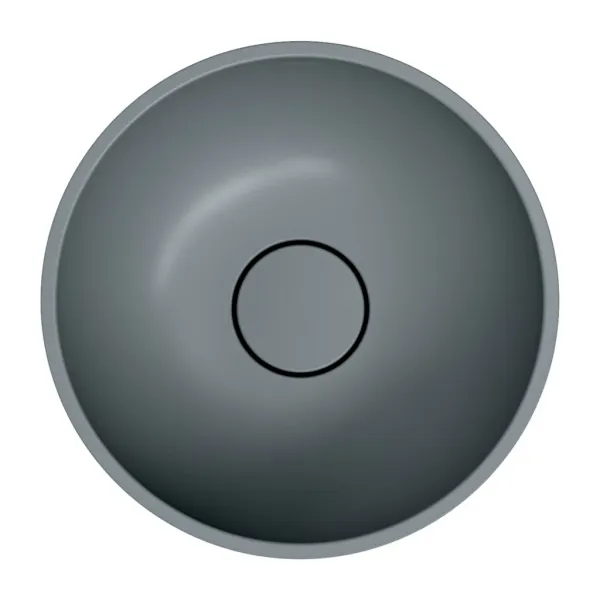 OMNIRES - SHELL M+ umývadlo na dosku, O35 cm, popolavo šedá matná SHELL350UNAG