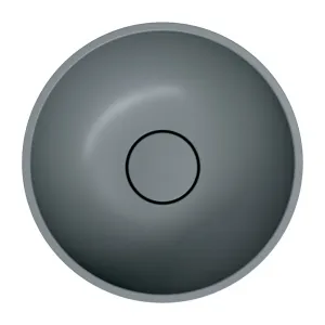 OMNIRES - SHELL M+ umývadlo na dosku, O35 cm, popolavo šedá matná SHELL350UNAG