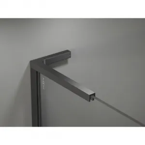 MEXEN/S - Kyoto-X L Sprchová zástena WALK-IN 80 x 200, transparent 10 mm, grafit kartáčovaná 800-080-107-66-00-X