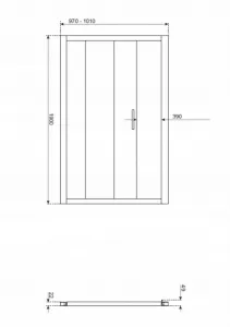 KERRA - Sprchové dvere 100 cm Zoom (priehľadné) 5907548108876