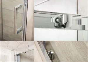 KERRA - Sprchové dvere 100 cm Zoom (priehľadné) 5907548108876
