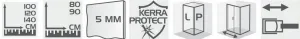 KERRA - Sprchové dvere 100 cm Zoom (priehľadné) 5907548108876