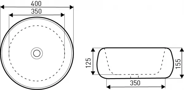 KERRA - Umývadlo vstavané KR-802 5907548108067