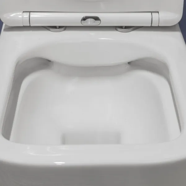 KERRA - Miska WC závesná Tinos so sedadlom (biele lesklé) 5907548115232