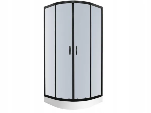 KERRA - Sprchová kabína Tiara 90x90 štvrťkruh s vaničkou 5907548112552