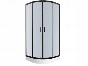 KERRA - Sprchová kabína Tiara 90x90 štvrťkruh s vaničkou 5907548112552