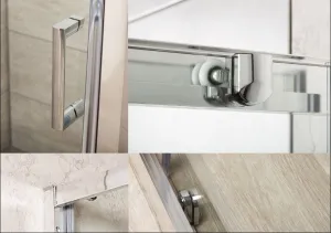 KERRA - Sprchovací kút Zoom 100x80 (bez vaničky) 5907548117076