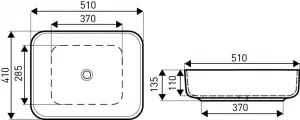 KERRA - Umývadlo vstavané KR-384 5907548108036