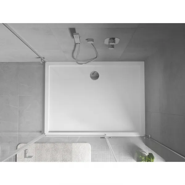 MEXEN - Flow sprchová vanička obdĺžniková slim 90 x 100, biela lesk 46R109010