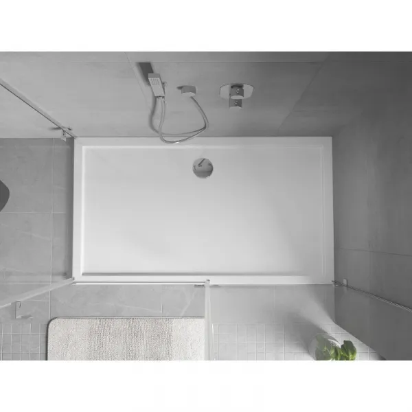 MEXEN - Flow sprchová vanička obdĺžniková slim 100 x 140, biela lesk 46R101014