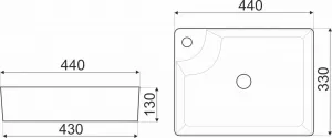 KERRA - Umývadlo vstavané KR-44 5907548105882