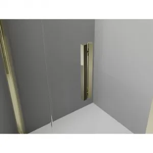 MEXEN - Exo štvrťkruhový posuvný sprchovací kút 80 x 80, transparent, zlato 8131-080-080-50-00