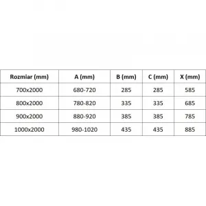 MEXEN - Exo sprchové dvere krídlové 100, transparent, čierna 814-100-000-70-00