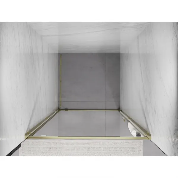 MEXEN - Exo sprchové dvere krídlové 65, transparent, zlatá 8181-065-000-50-00