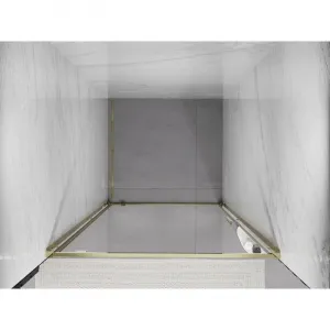 MEXEN - Exo sprchové dvere krídlové 65, transparent, zlatá 8181-065-000-50-00