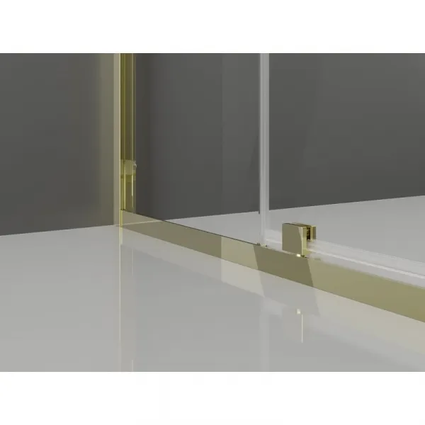 MEXEN/S - Exo sprchovací kút dvere krídlové 145 x 70, transparent, zlato 819-145-070-50-00