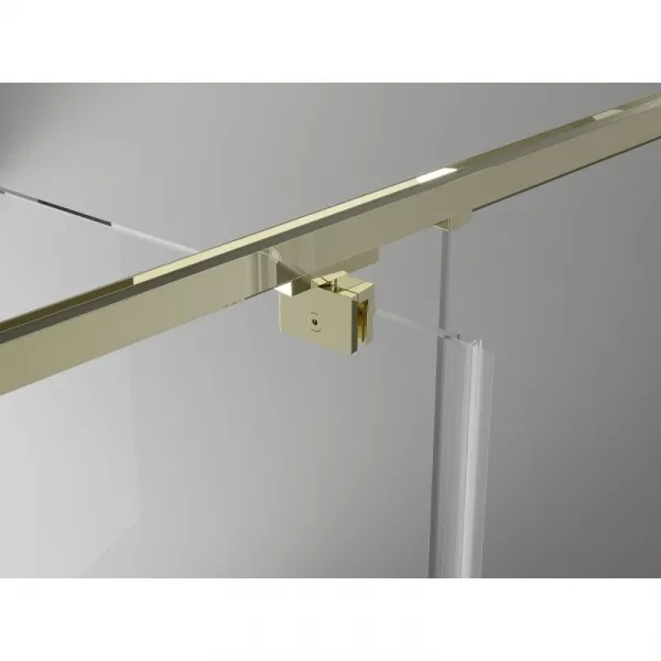 MEXEN/S - Exo sprchovací kút dvere krídlové 145 x 70, transparent, zlato 819-145-070-50-00