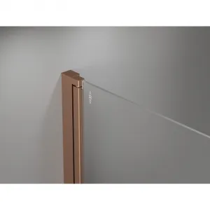 MEXEN - MIST dverná časť (d+d) 70x200 cm 6mm meď kartáčovaná, číra 8A7-070-000-65-00