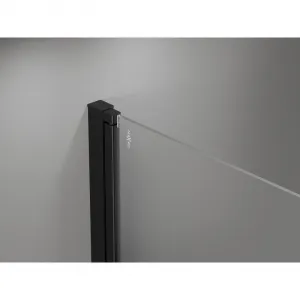 MEXEN - MIST dverná časť (1d) 65x200 cm 6mm čierna, číra 8A2-065-000-70-00