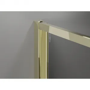 MEXEN - Exo skladacie sprchové dvere 60, transparent, zlatá 816-060-000-50-00