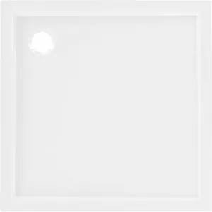 MEXEN - Flow Sprchová vanička štvorcová slim 75 x 75, biela lesk 46S107575