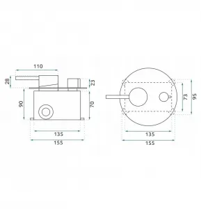 REA - Podomietková sprchová sada Lungo Grip Gun Grey + BOX REA-P8958